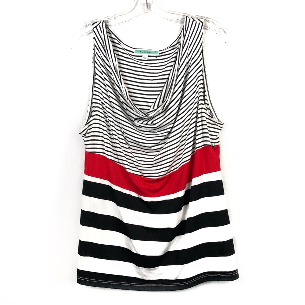Anthropologie Tank Top draped collar